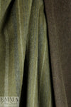 Italian olive stripe/bark doublecloth coating 2.625 yd
