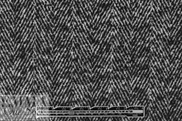 Italian black/white wool/cashmere herringbone coating
