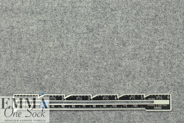 NY designer wool woven coating - light gray heather 2.375 yd