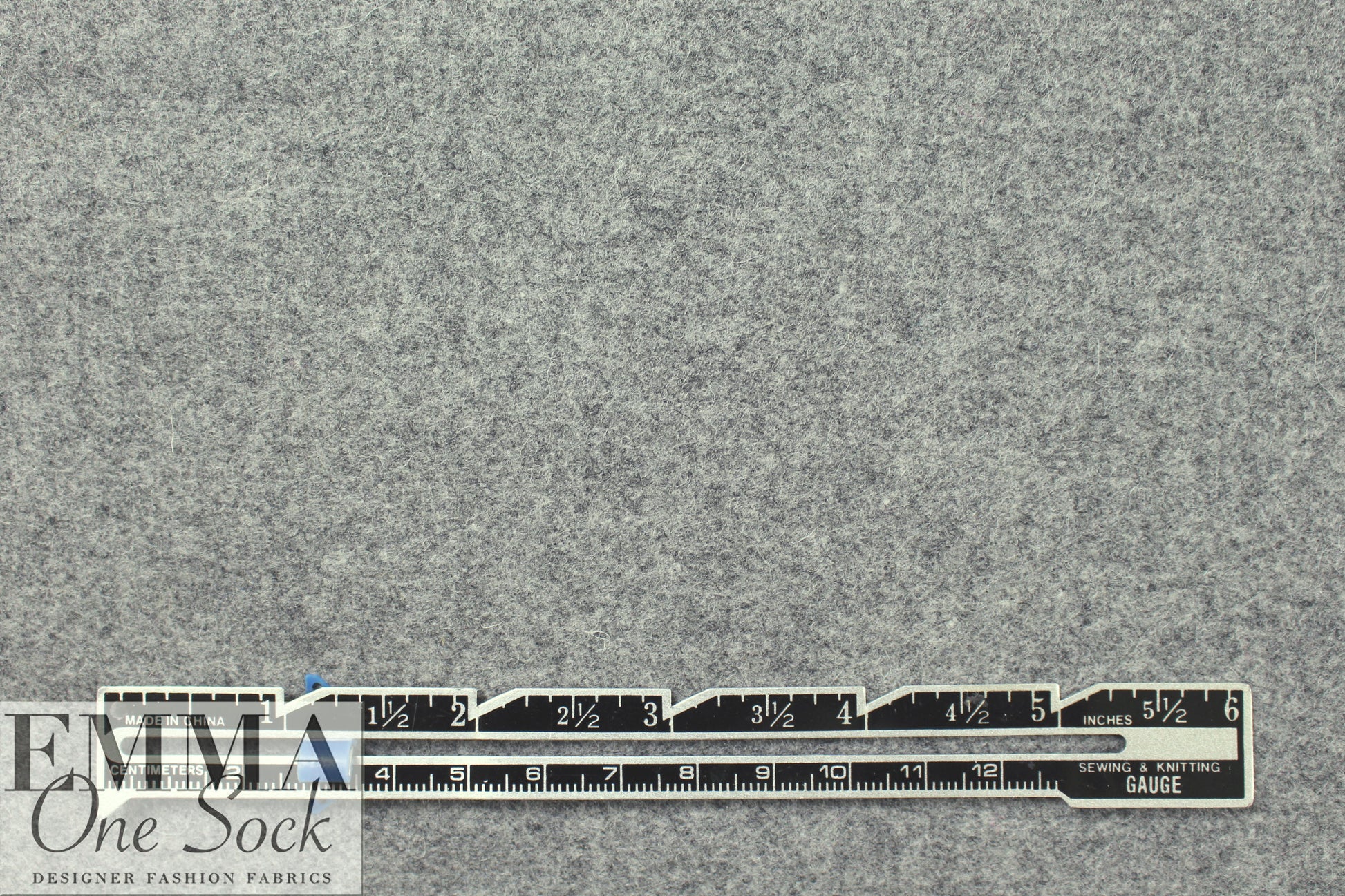 NY designer wool woven coating - light gray heather 2.25 yds