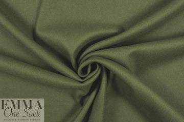 NY designer wool melton coating - loden 2.625 yd