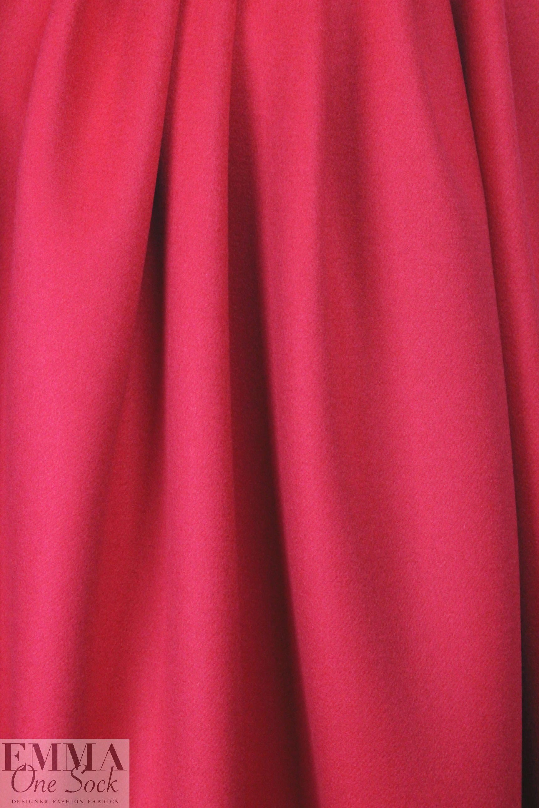 wool/angora/cashmere blend doublecloth - strawberry