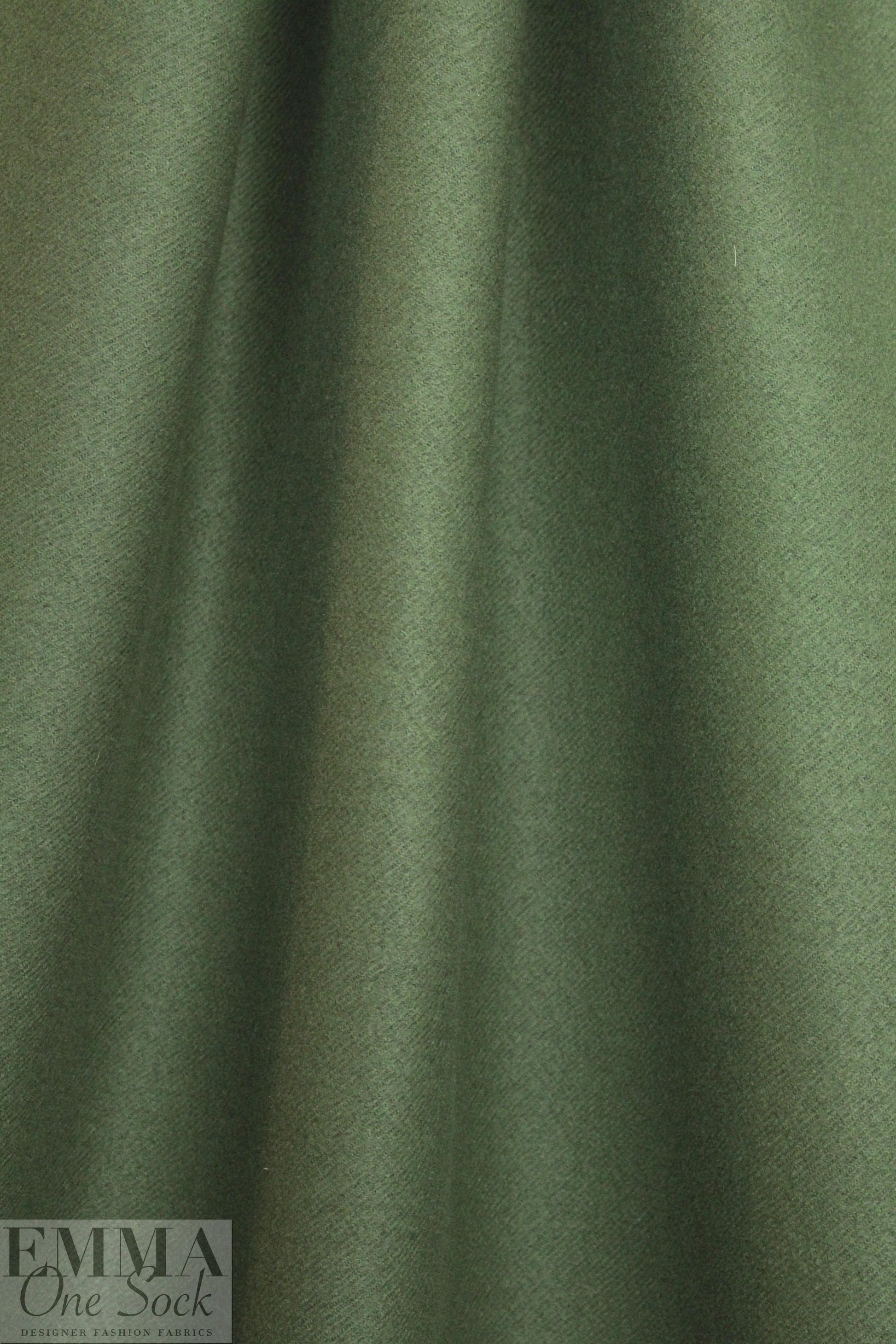 Italian all wool twill weave coating - loden green 2.125 yds