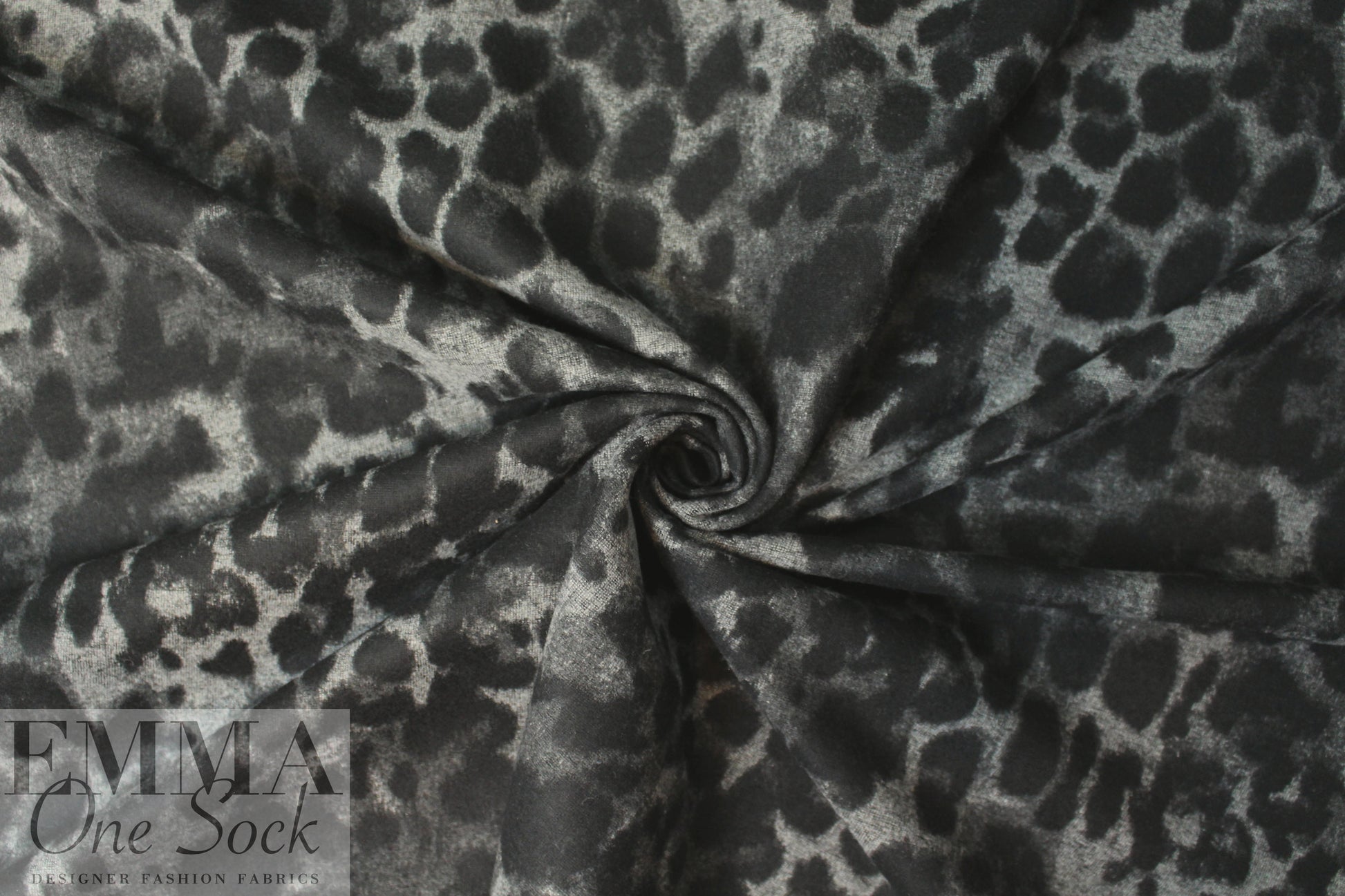 Italian stylized jacquard animal design wool blend coating