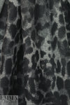 Italian stylized jacquard animal design wool blend coating