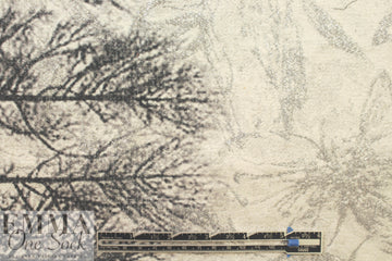 Italian woodland border woven jacquard coating
