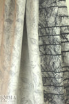 Italian woodland border woven jacquard coating