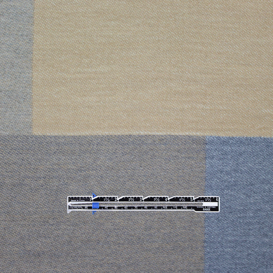 Italian 'neutral ground' reversible wool/cashmere doubleweave