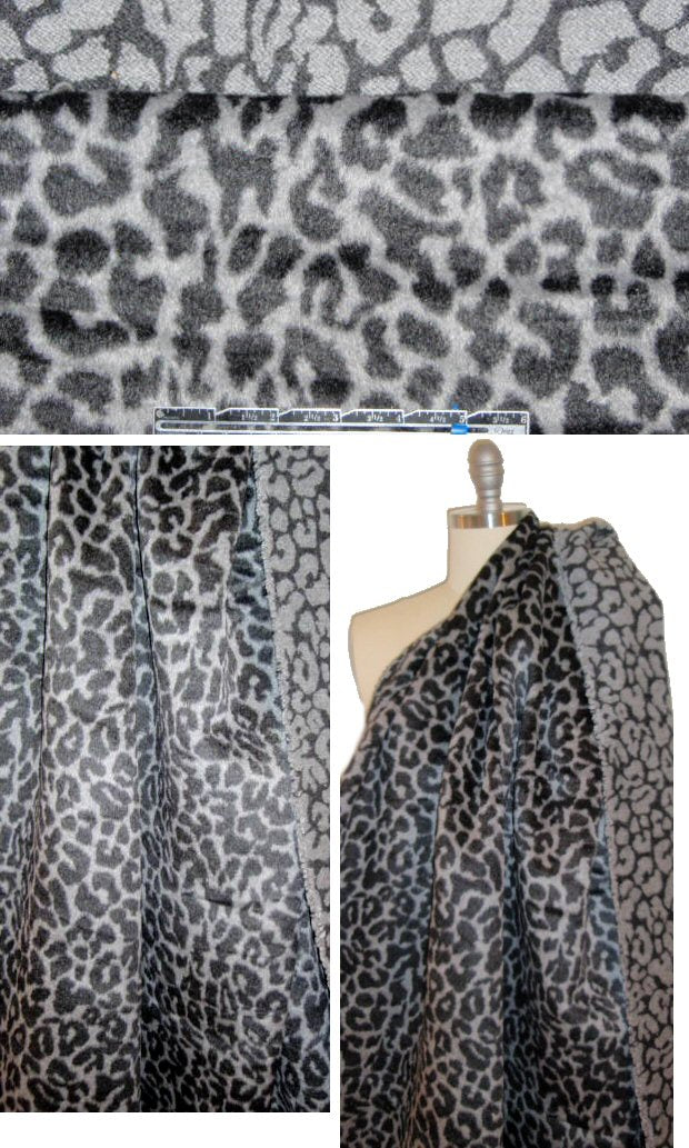 Rebecca Tayl0r animal 'fur' wool blend coating 2.33 yd