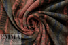 Italian wool blend brushed coating - autumn fairisle 1.25 yds