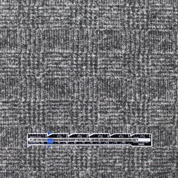 French glen plaid brushed wool knit coating 2 yd