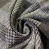 French woven plaid herringbone wool coating - earthtones .625 yds