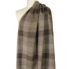 French woven plaid herringbone wool coating - earthtones .625 yds