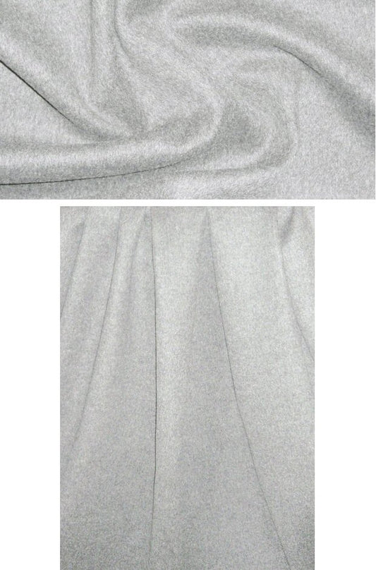 The0ry wool doublecloth coating - light gray