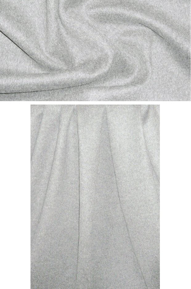 The0ry wool doublecloth coating - light gray .66 yds