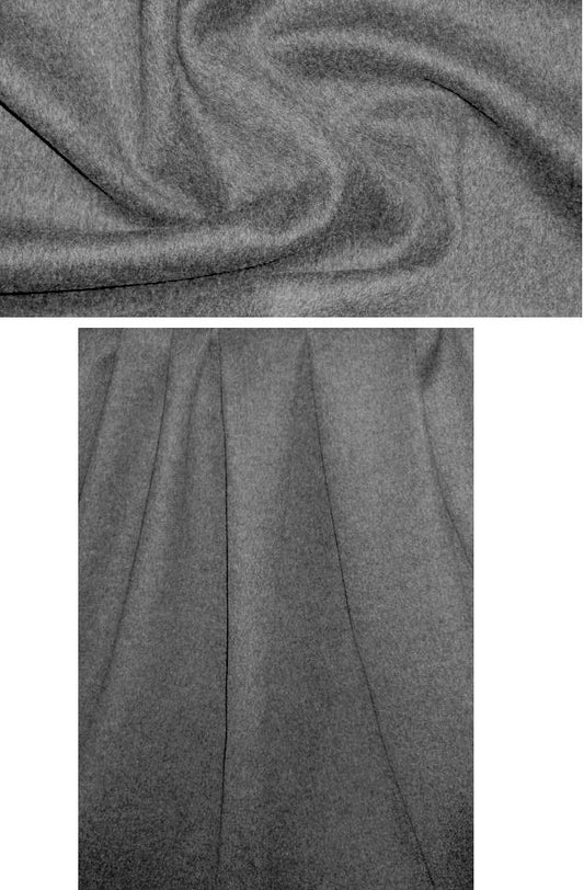 The0ry wool doublecloth coating - dk. charcoal