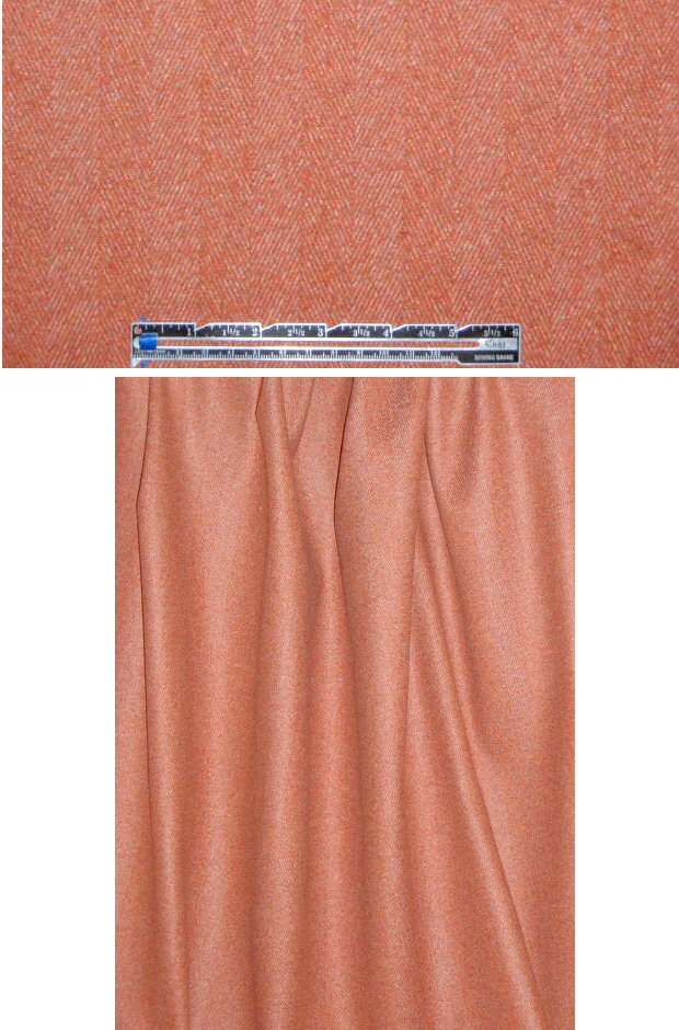 The0ry wool herringbone coating - terra/stone