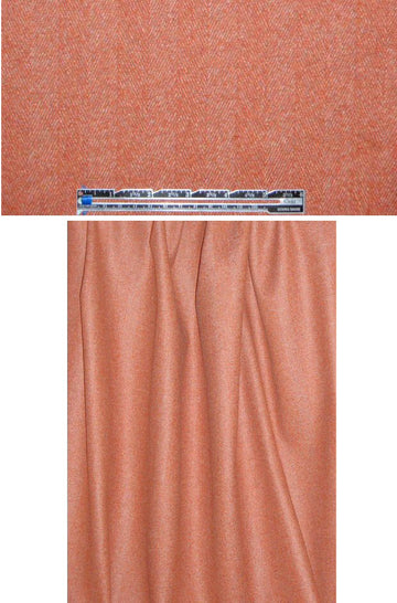 The0ry wool herringbone coating - terra/stone