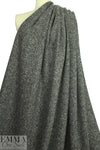 Italian mahogany/gray tweed wool blend suiting/coating 3 yd