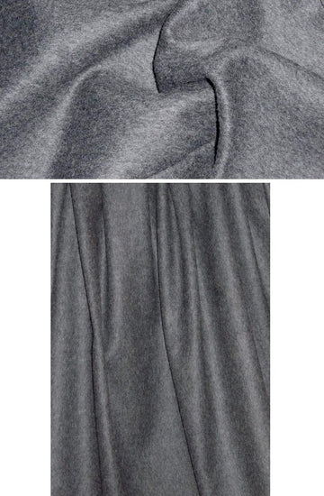Italian wool blend coating - dark charcoal