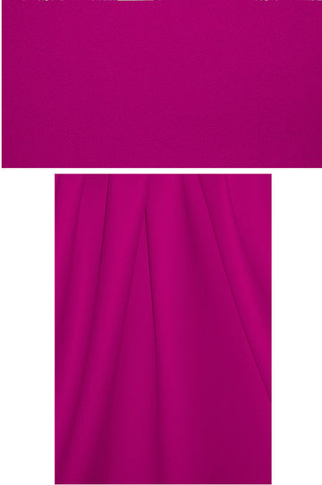 Italian wool twill coating - fuschia 2.5 yd