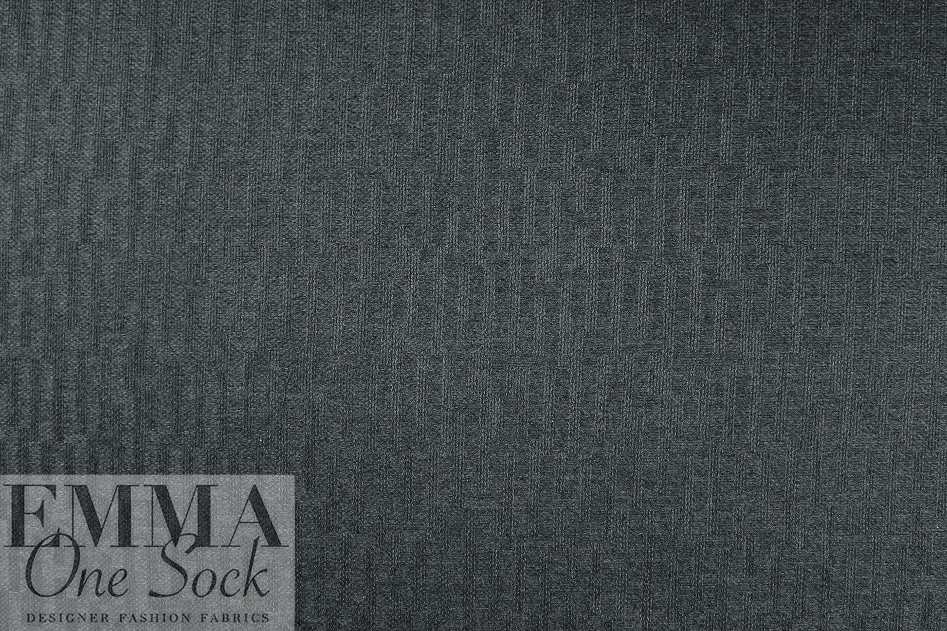 Italian all wool bar pattern textured coating - gunmetal 2 yd