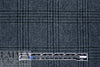 Italian all wool glen plaid suiting - dusty blue/black 1.66 yd