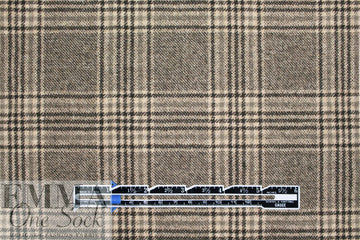 Italian wool/cashmere/silk glen plaid suiting - earthtones 2 yds