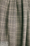 Italian wool/cashmere/silk glen plaid suiting - earthtones 2 yds