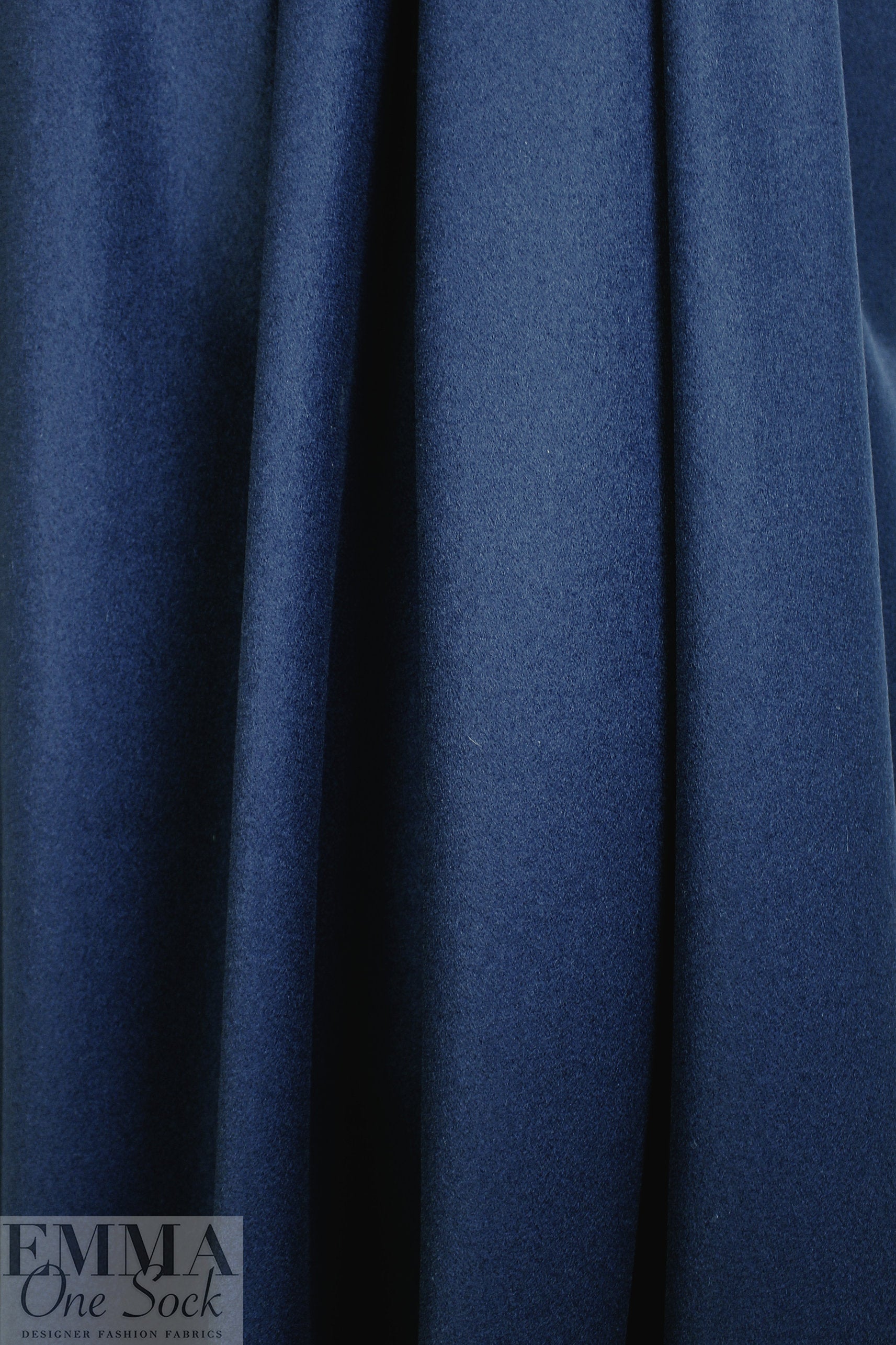 NY designer woven wool coating - sapphire 2.5 yd