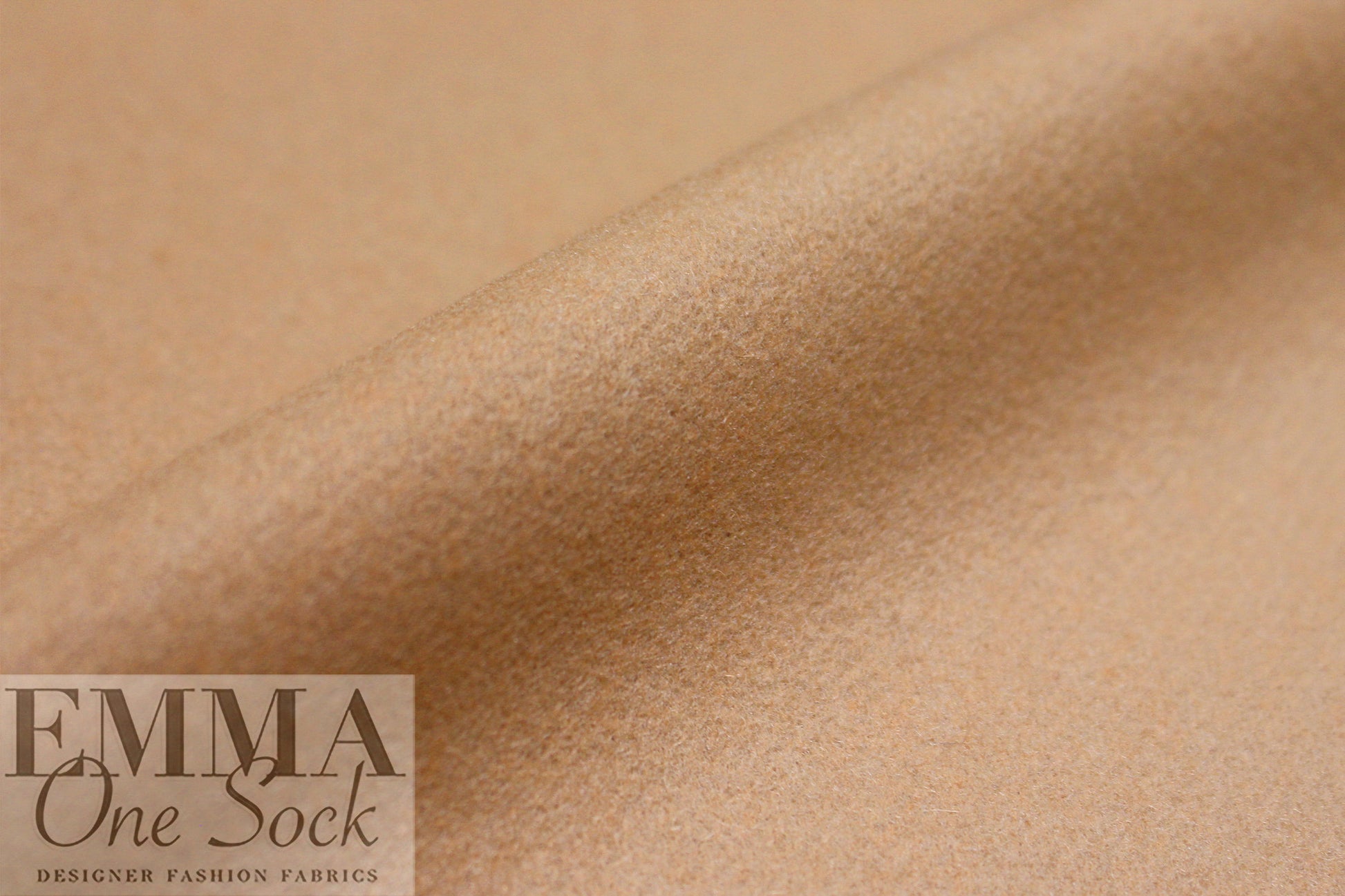 NY designer woven wool blend coating - camel 1.75 yds