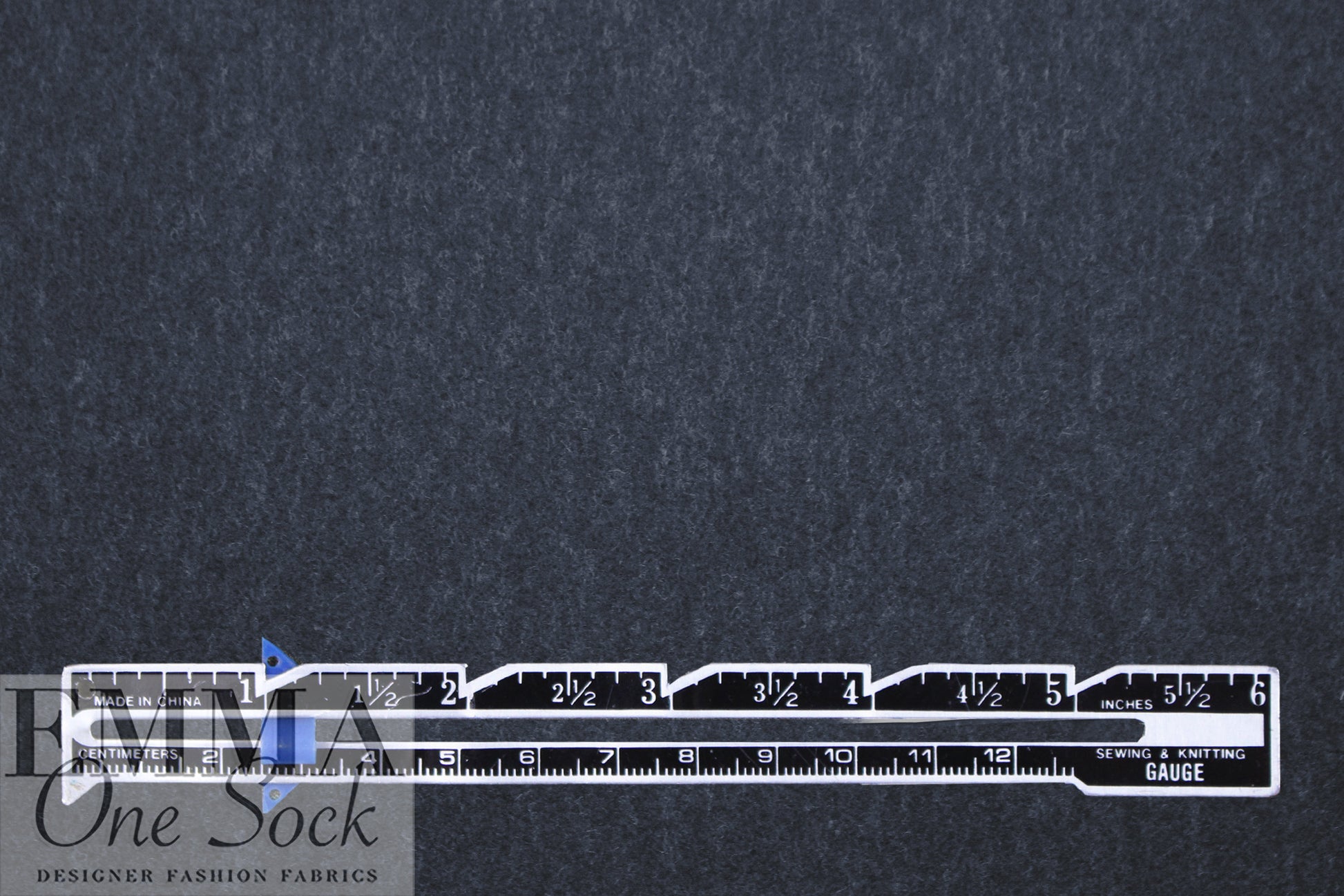 NY designer woven wool blend coating - midnight heather 2.875 yd