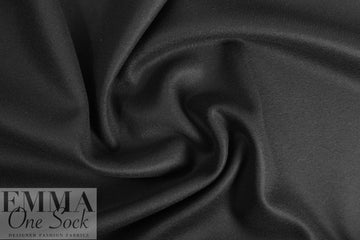 Italian black wool/cashmere coating