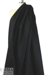Italian black wool/cashmere coating