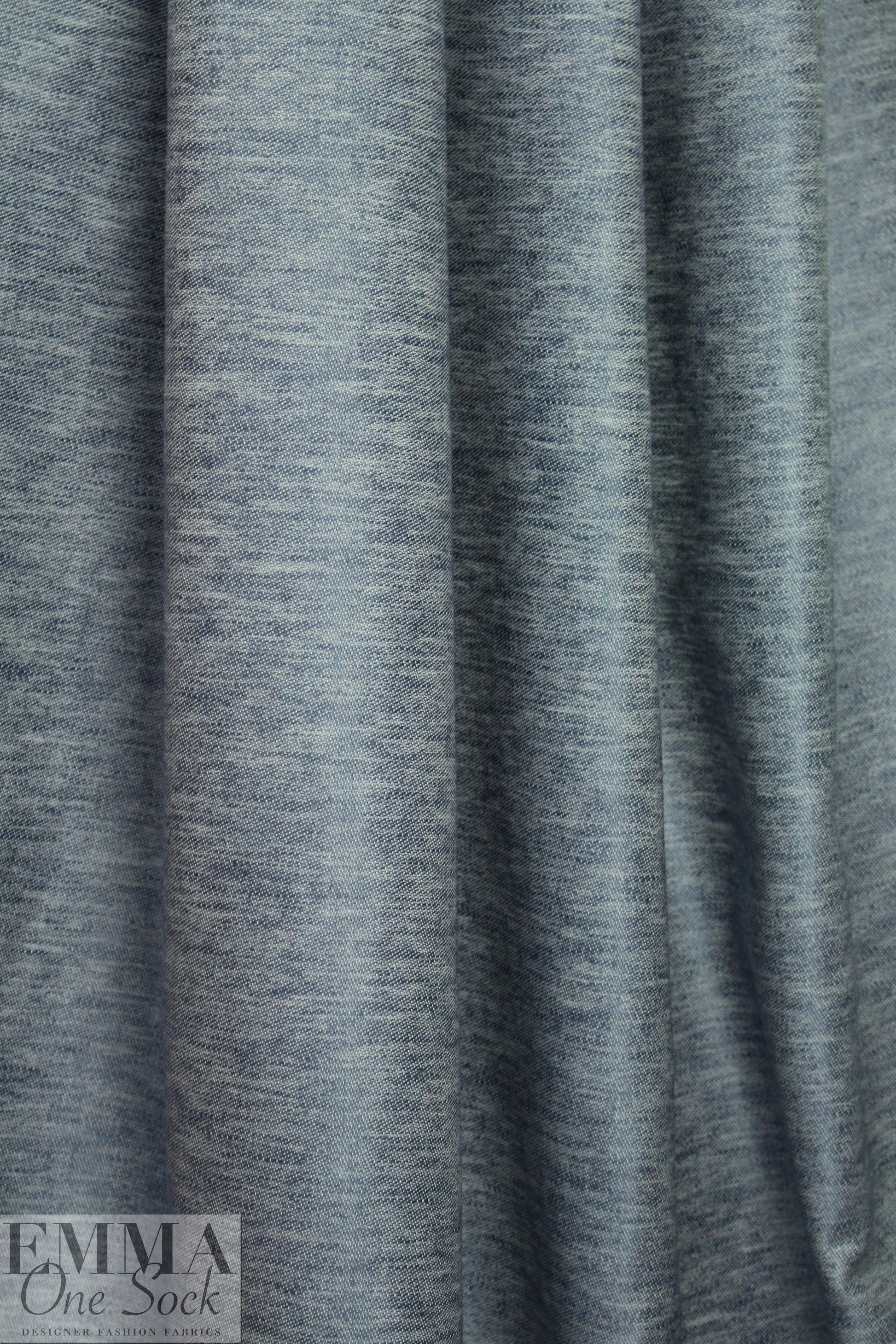 European linen/tencel/cotton blend woven - denim 1.25 yds