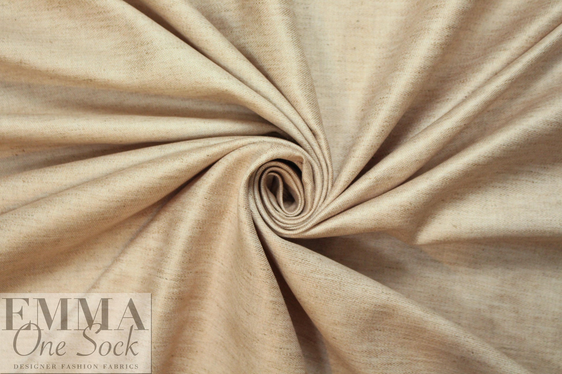European linen/tencel/cotton blend woven - sand .75 yds