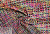 Tah@ri 'Chanel tweed' - turq/red/gold plaid
