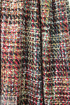 Tah@ri 'Chanel tweed' - brick/gray plaid 1.5 yds