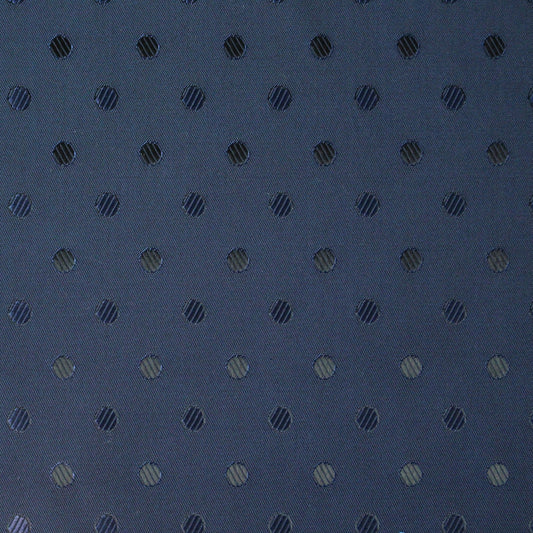 'concerto' jacquard dot lining - navy dot