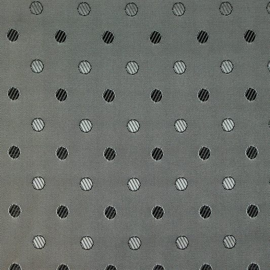 'concerto' jacquard dot lining - silver dot