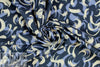 Italian brushstroke stretch corduroy - blue slate