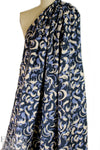 Italian brushstroke stretch corduroy - blue slate 2.125 yd