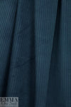 8-wale 'thick/thin' stretch corduroy - marine blue
