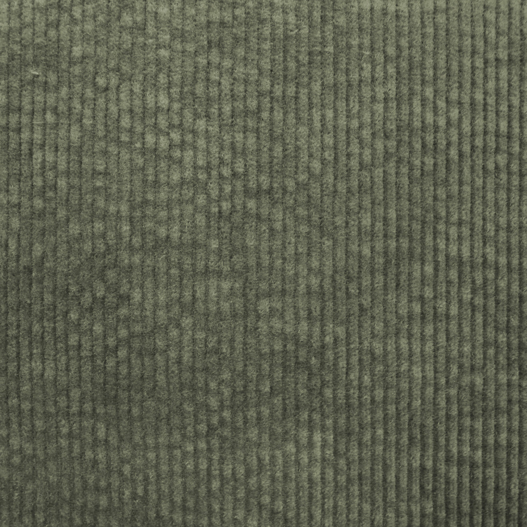 7-wale cotton stretch corduroy, Oeko-Tex cert. - green olive 1.875 yds
