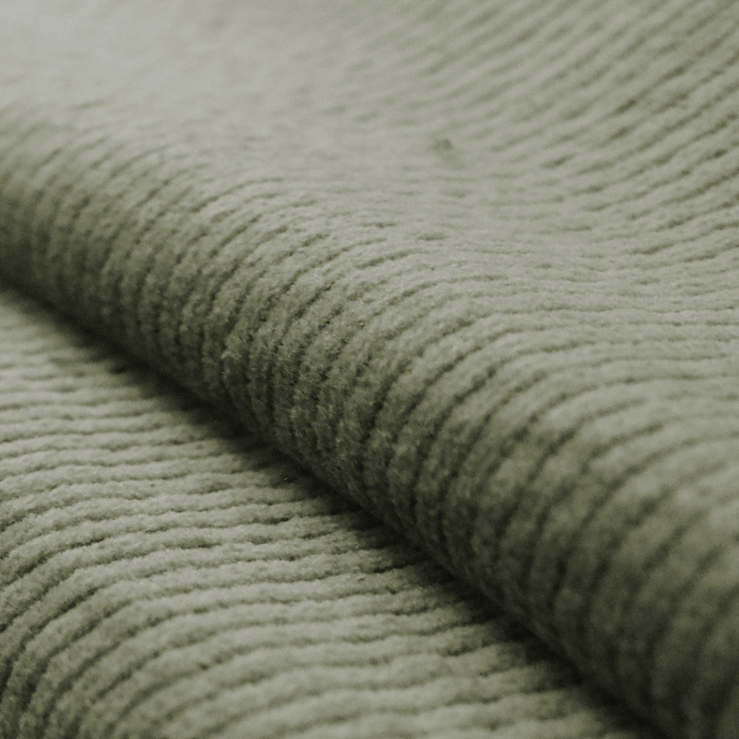 7-wale cotton stretch corduroy, Oeko-Tex cert. - green olive 1.125 yds