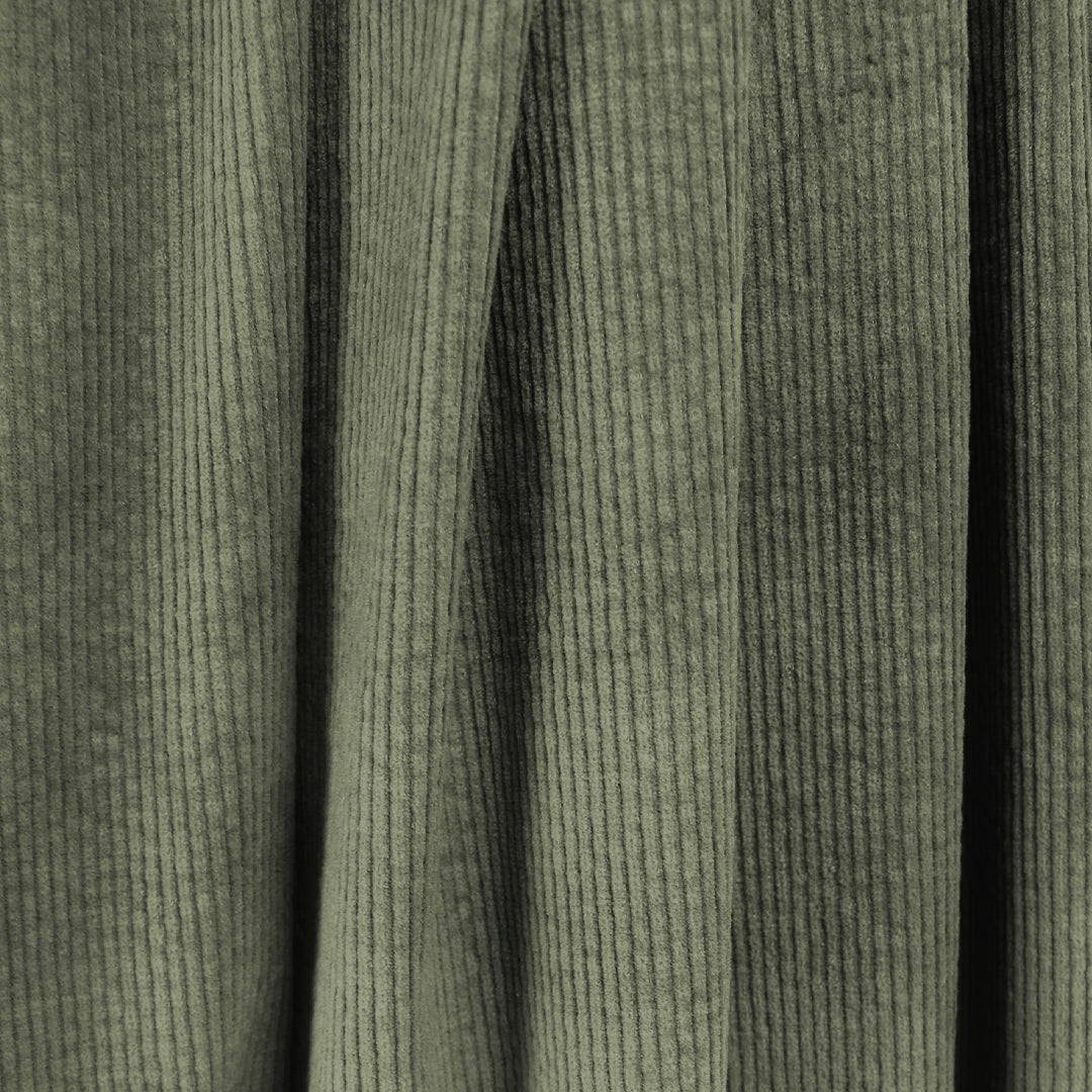 7-wale cotton stretch corduroy, Oeko-Tex cert. - green olive