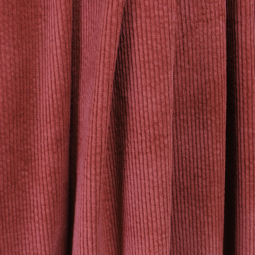 7-wale cotton stretch corduroy, Oeko-Tex cert. - spiced apple 1.25 yds