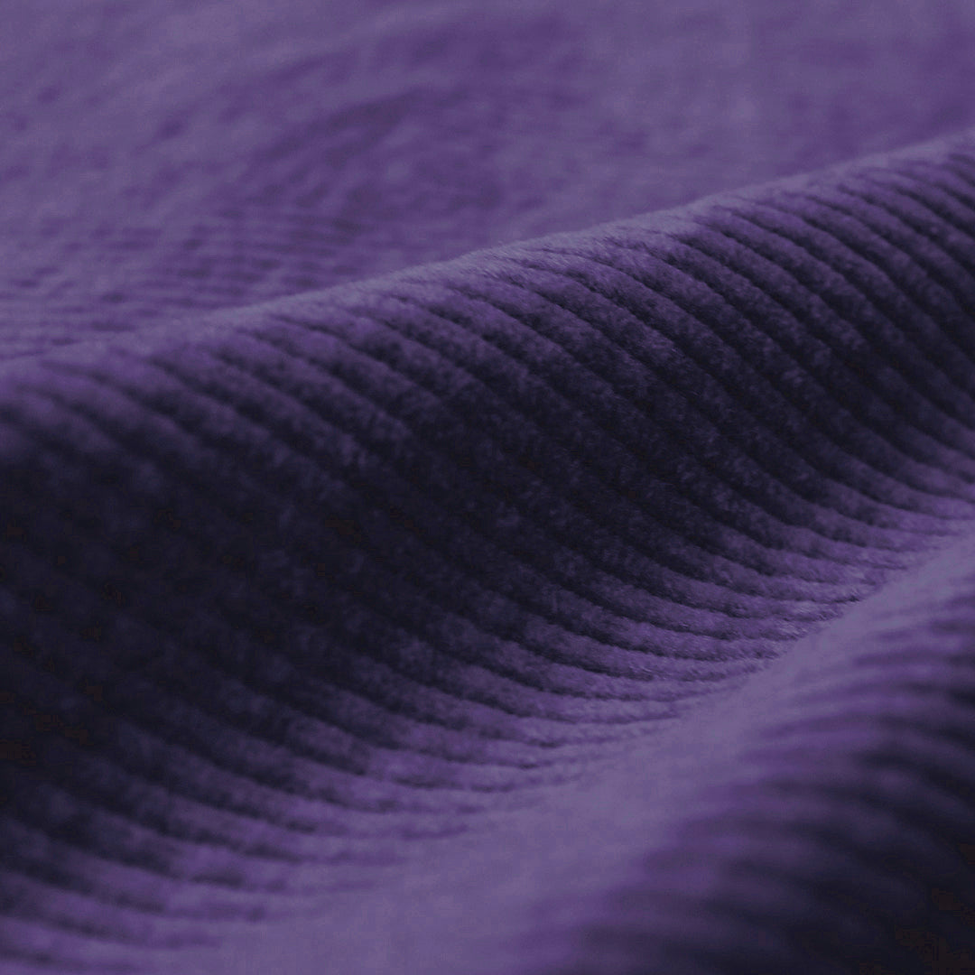 7-wale cotton stretch corduroy, Oeko-Tex cert. - grape 1.125 yds