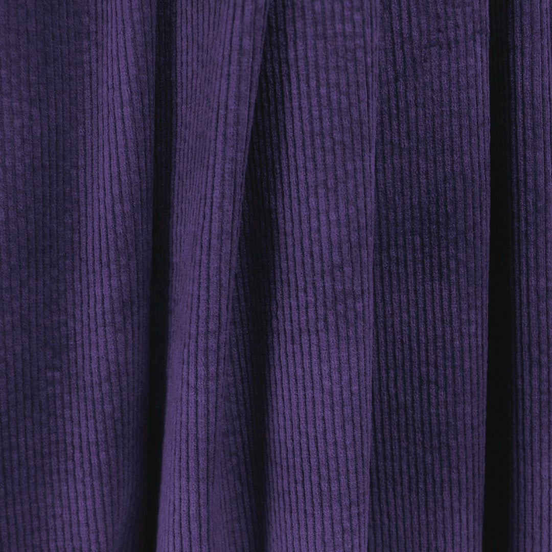 7-wale cotton stretch corduroy, Oeko-Tex cert. - grape 2 yds