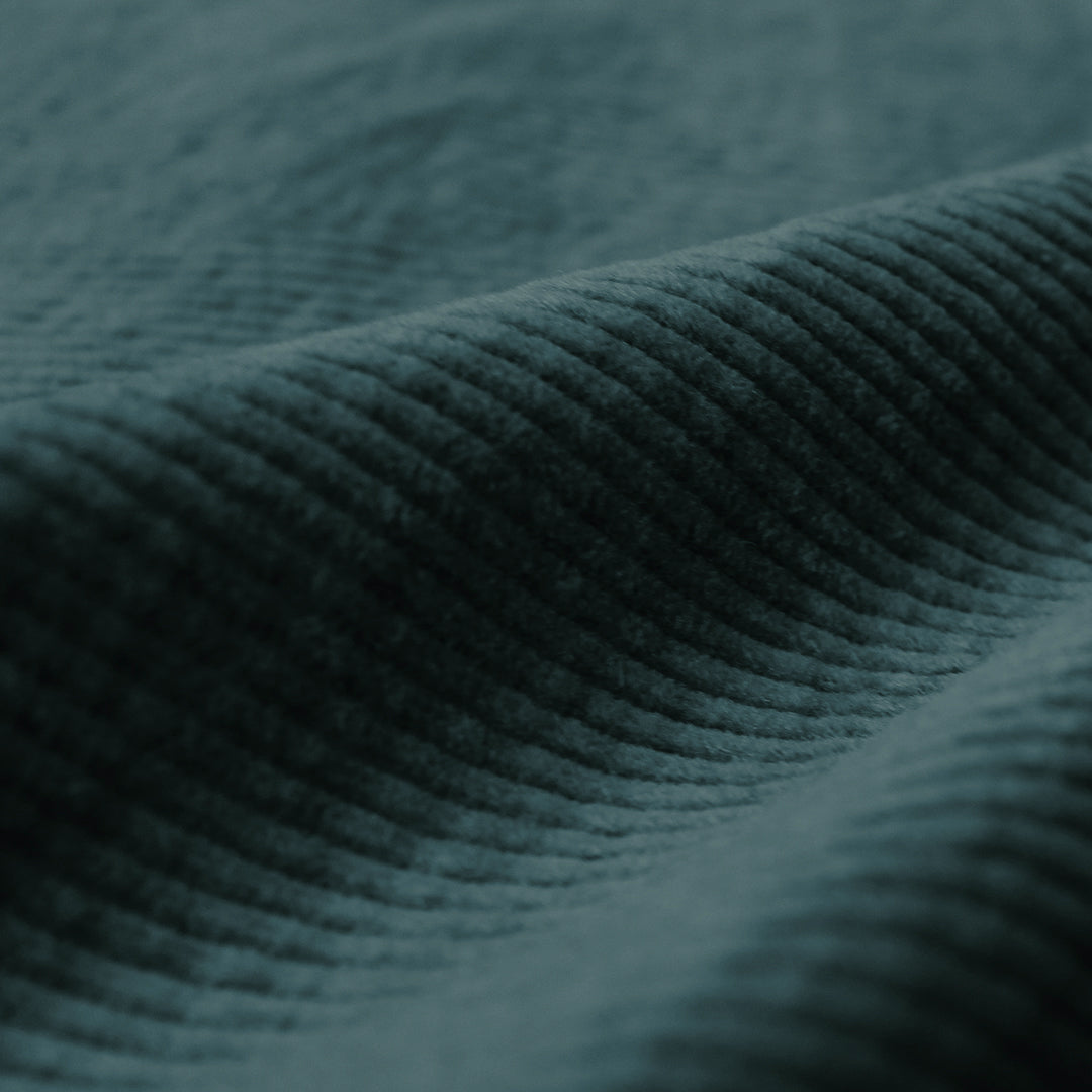 7-wale cotton stretch corduroy, Oeko-Tex cert. - blue spruce .75 yds